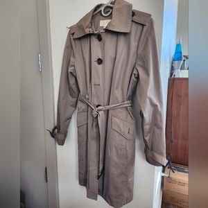 Michael Kors Rain Trench Coat w/ Detachable Hood